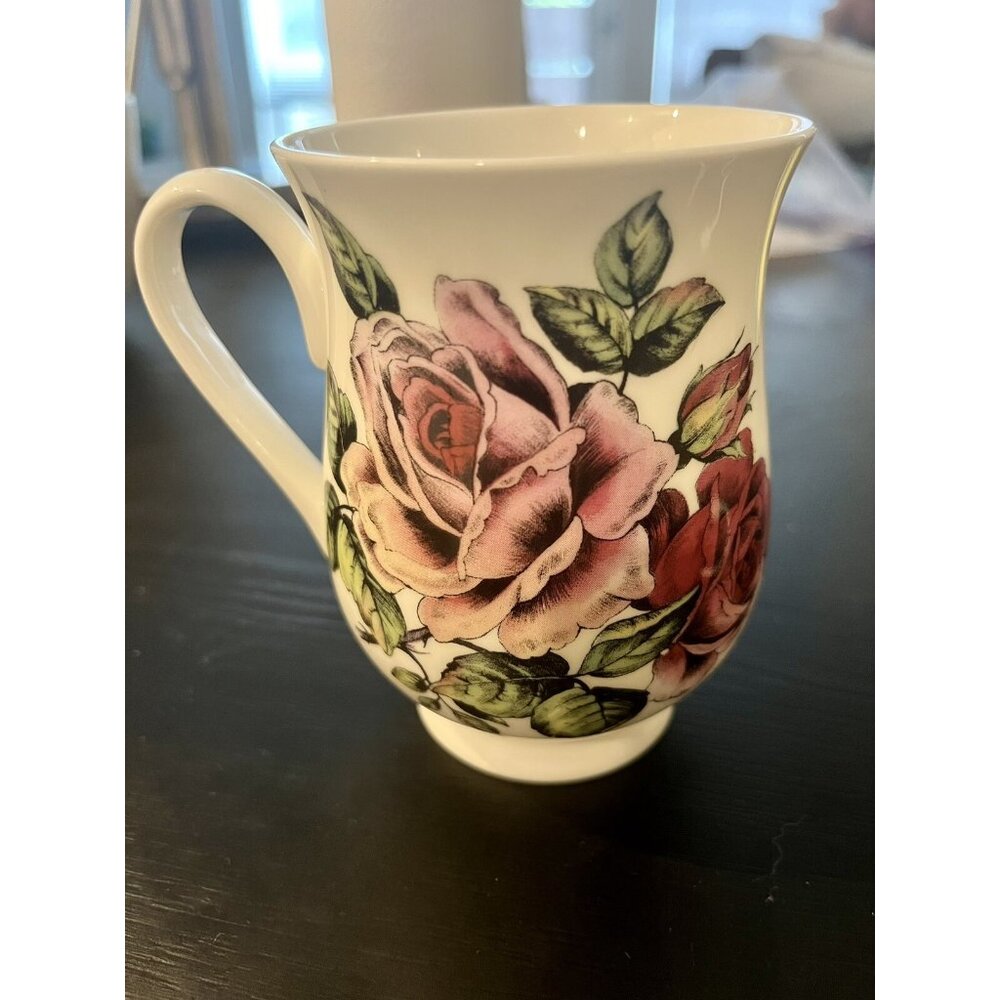 2006 Roy Kirkham England Heritage Rose Fine Bone China Eleanor Mug Replacement
